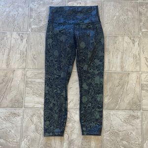 Floral Print Lululemon Cropped Leggings